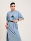 Женское платье-футболка Disney Голубое / Emotion Day